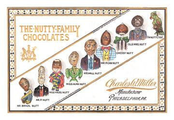 The Nutty Family Chocolates 12x18 Giclee on canvas