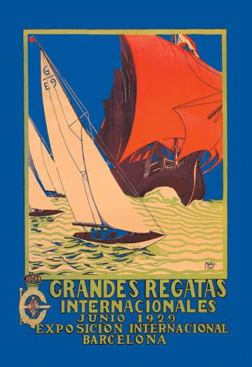 Grandes Regatas Internacionales 12x18 Giclee on canvas