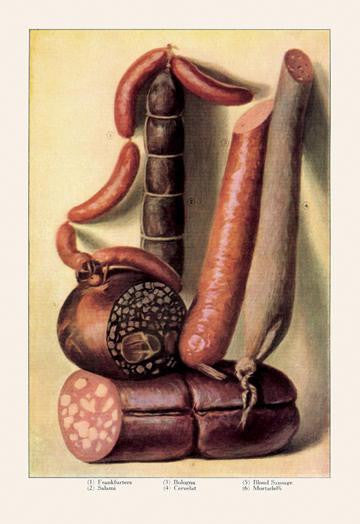 Sausage 12x18 Giclee on canvas