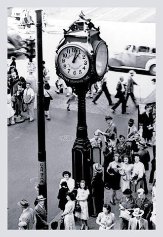 Reading Terminal Clock  Philadelphia  PA 12x18 Giclee on canvas