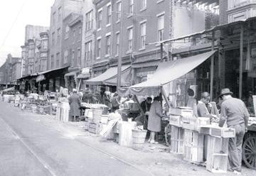 Philadelphia Street Market 12x18 Giclee on canvas