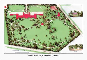 Retreat Park  Hartford  Conn. 12x18 Giclee on canvas