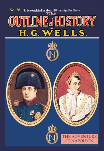 The Outline of History by HG Wells  No. 20: The Adventure of Napoleon 12x18 Giclee on canvas