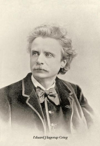 Eduard Hagerup Grieg 12x18 Giclee on canvas