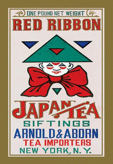 Red Ribbon Brand Tea 12x18 Giclee on canvas