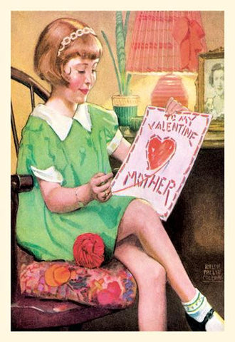 Happy Valentines Mother 12x18 Giclee on canvas