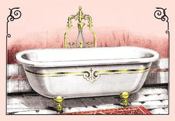 Ornate Bathtub 12x18 Giclee on canvas