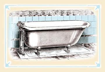 A Bathtub 12x18 Giclee on canvas