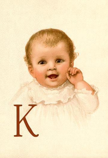 Baby Face K 12x18 Giclee on canvas