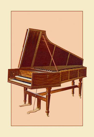 The Empress Harpsichord 12x18 Giclee on canvas