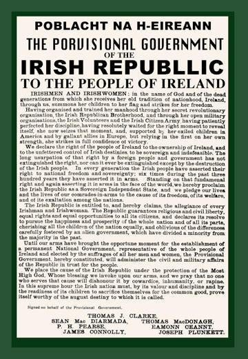 Irish Republic 12x18 Giclee on canvas