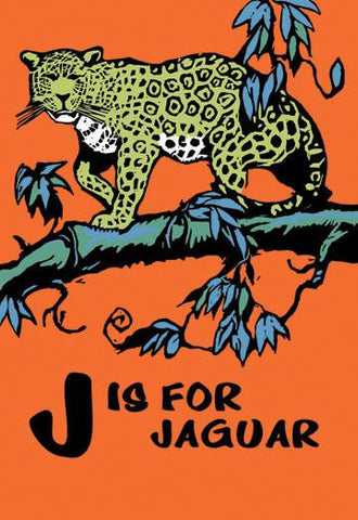 J is for Jaguar 12x18 Giclee on canvas