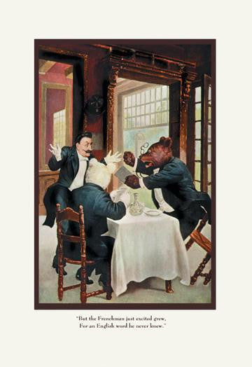 Teddy Roosevelt&#39;s Bears: The Frenchman 12x18 Giclee on canvas