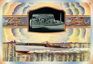 32&#39; Toppan Champion Glenroc Cruiser 12x18 Giclee on canvas