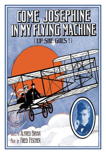 Come Josephine  In My Flying Machine 12x18 Giclee on canvas