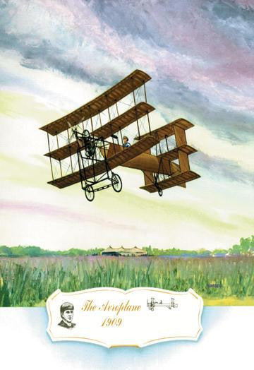 The Aeroplane  1909 12x18 Giclee on canvas