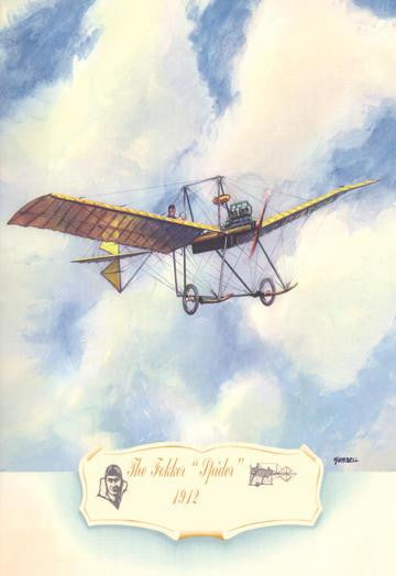 The Fokker Spider  1912 12x18 Giclee on canvas