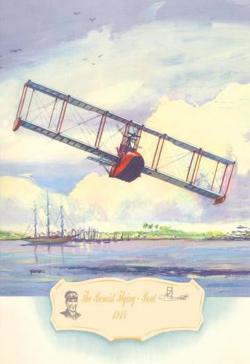 The Benoist Flying Boat  1914 12x18 Giclee on canvas