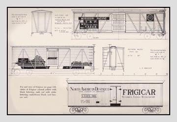 Missouri Pacific  Frigicar 12x18 Giclee on canvas