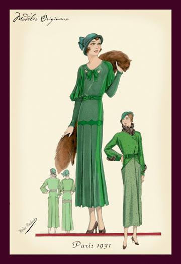 Modeles Originaur: Emerald Style 12x18 Giclee on canvas