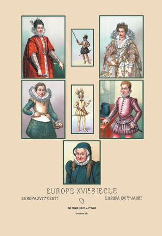 Assorted Portraits of Sixteenth Century Europeans 12x18 Giclee on canvas