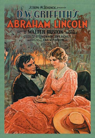 D.W. Griffith&#39;s Abraham Lincoln 12x18 Giclee on canvas