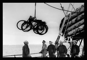 Even Bicycles Are Used In Invasion 12x18 Giclee on canvas