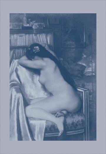 Asleep in the Study 12x18 Giclee on canvas