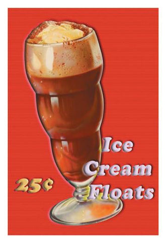 Ice Cream Float 12x18 Giclee on canvas