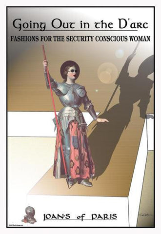 Going Out in the D&#39;arc: Fashions for the Security Conscious Woman 12x18 Giclee on canvas