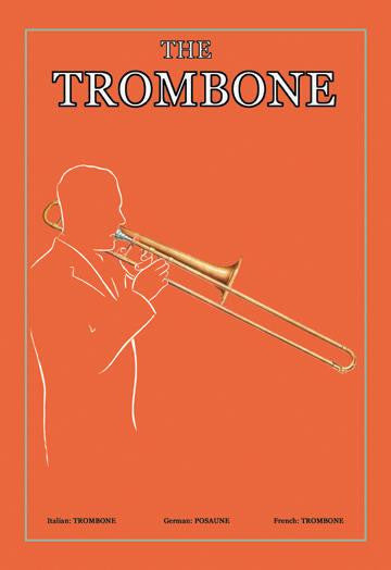 The Trombone 12x18 Giclee on canvas