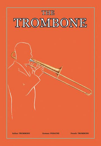 The Trombone 12x18 Giclee on canvas