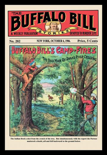 The Buffalo Bill Stories: Buffalo Bill&#39;s Camp Fires 12x18 Giclee on canvas