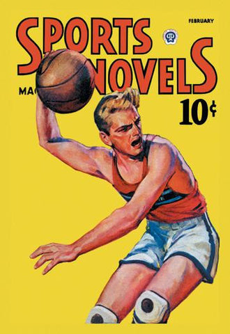 Sports Novels Magazine: February  1942 12x18 Giclee on canvas