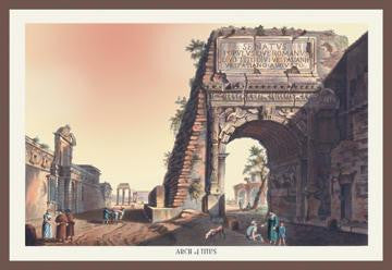 Arch of Titus 12x18 Giclee on canvas