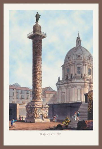 Trajan&#39;s Column 12x18 Giclee on canvas