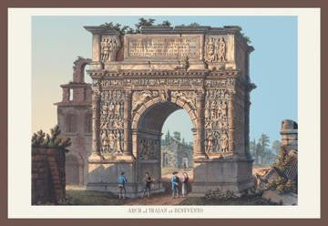 Arch of Trajan at Benevento 12x18 Giclee on canvas