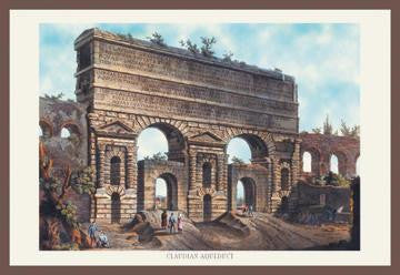 Claudian Aqueduct 12x18 Giclee on canvas