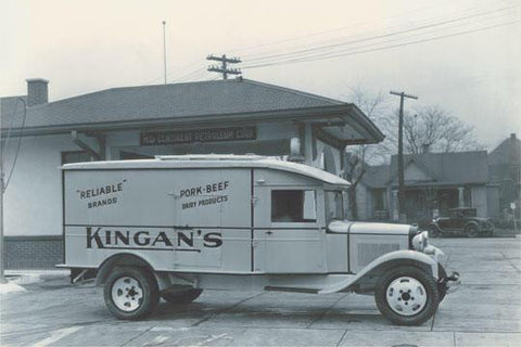 Kingan&#39;s Meat Truck #3 12x18 Giclee on canvas