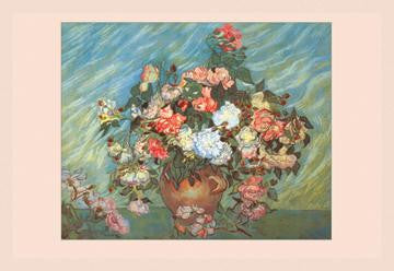 Pink and White Roses 12x18 Giclee on canvas