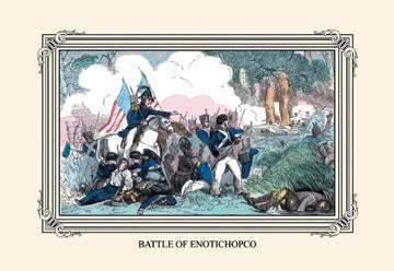 Battle of Enotichopco 12x18 Giclee on canvas