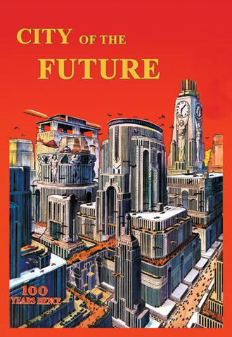 City of the Future 12x18 Giclee on canvas