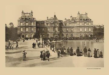 Luxembourg Palace 12x18 Giclee on canvas