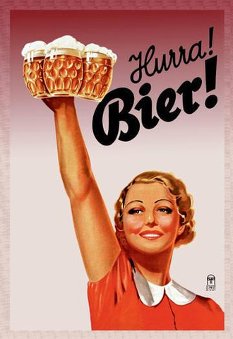 Harra! Bier! 12x18 Giclee on canvas