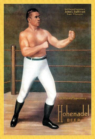 Hohenadel Beer - John L. Sullivan 12x18 Giclee on canvas