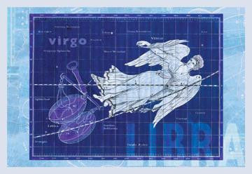 Virgo and Libra #2 12x18 Giclee on canvas