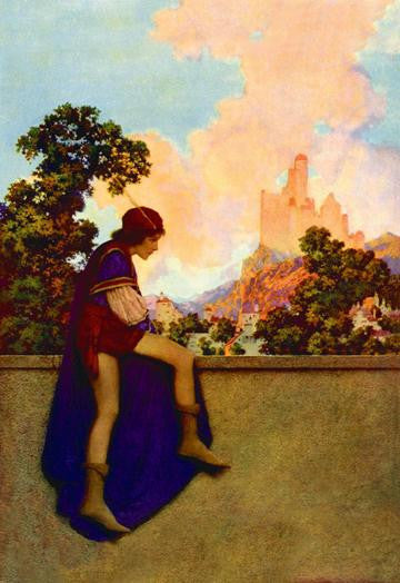 The Knave Watching Violetta Depart 12x18 Giclee on canvas