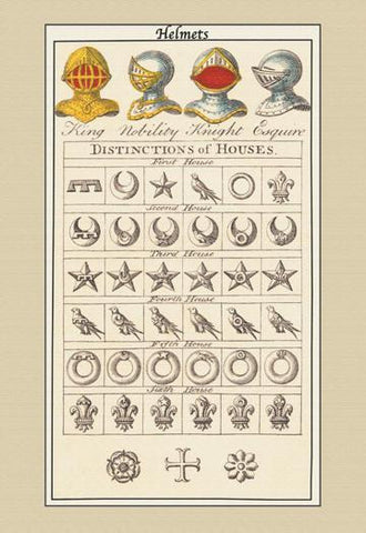Helmets and Distinction of Houses 12x18 Giclee on canvas