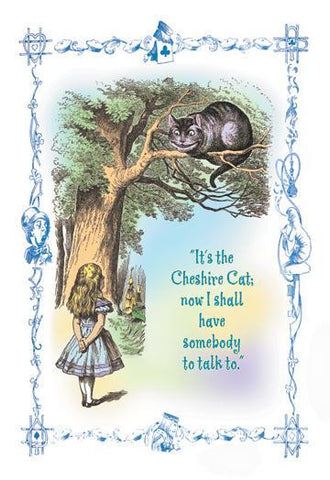 Alice in Wonderland: It&#39;s the Cheshire Cat 12x18 Giclee on canvas