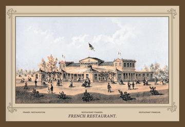 Centennial International Exhibition  1876 - French Restaurant 12x18 Giclee on canvas